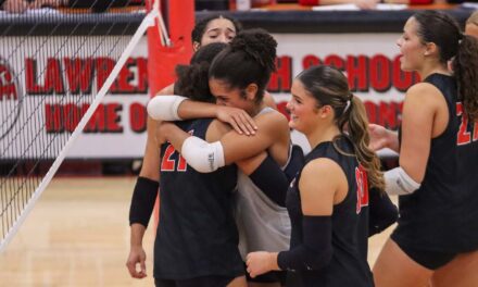 Lawrence High volleyball overcomes early struggles to close out regular season on high note